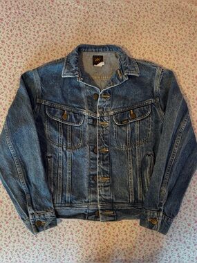 Vintage Lee Riders Denim Jean Jacket - Medium Blue Wash